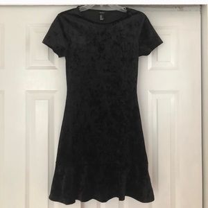 Forever 21 Black Velvet Dress